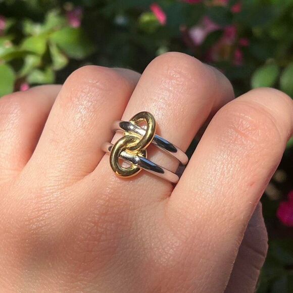 New! “Olivia” Mixed Metal Ring - Picture 4 of 4